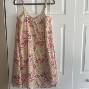 Motherhood Maternity silky fill oral‎ dress midi length new with tags size M
